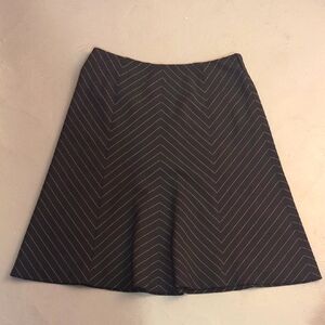 Elegant Black Chevron Skirt